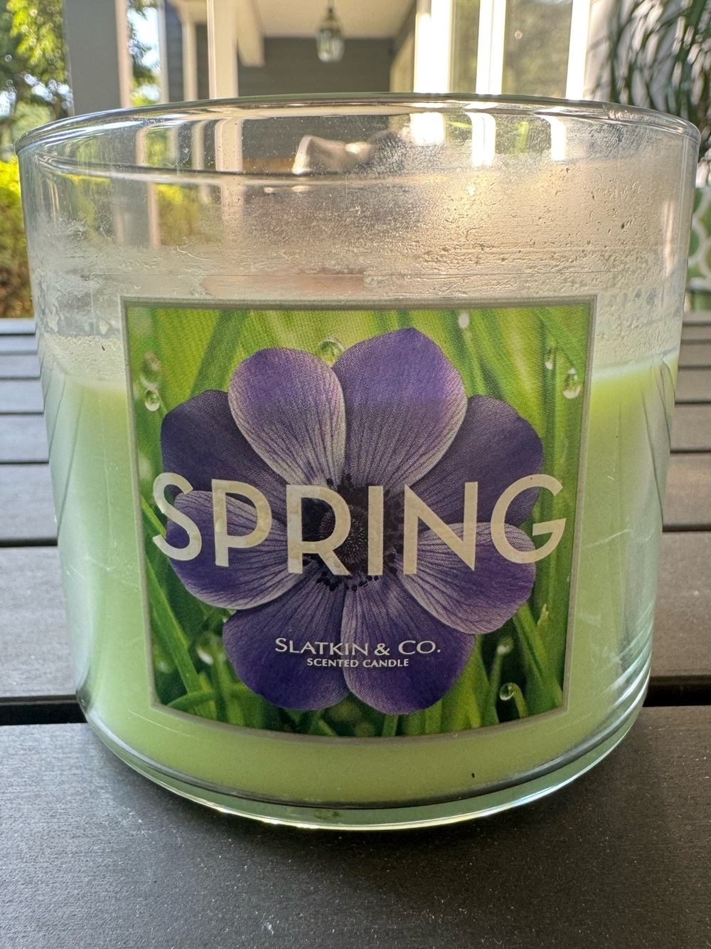 Slatkin & Co. Spring Scented 3-Wick Candle 2013 Rare Discontinued B&BW